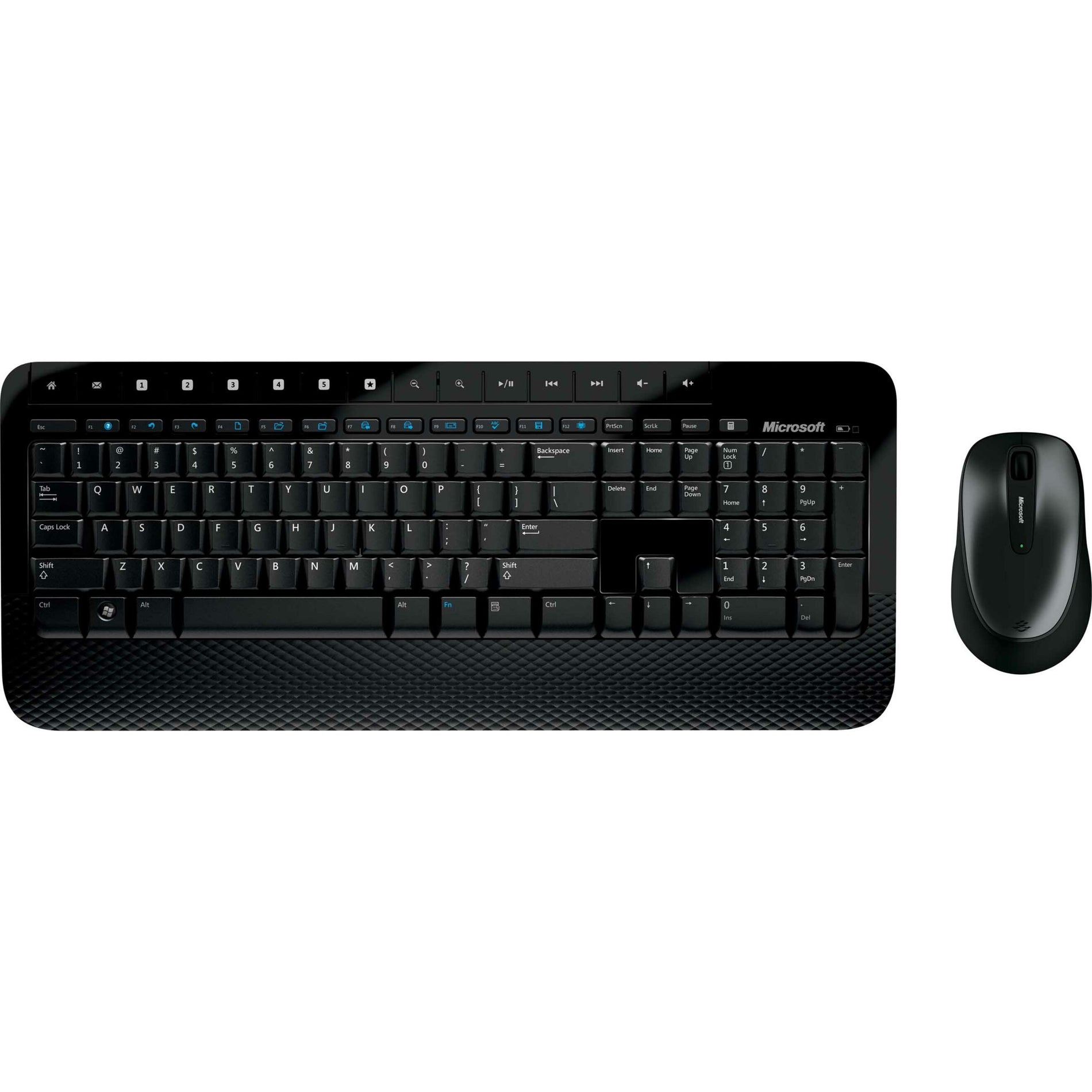 Microsoft M7J-00001 Wireless Desktop 2000 Keyboard and Mouse, Ergonomic, Wireless, 3-Year Warranty