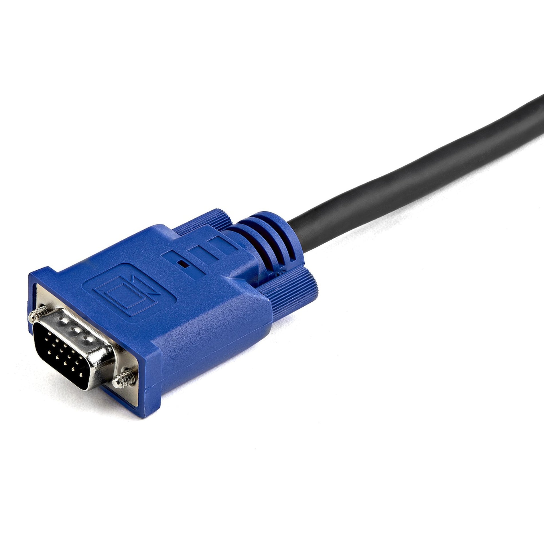 StarTech.com SVECONUS10 10 ft 2-in-1 Ultra Thin USB KVM Cable, Tangle Resistant, Copper Conductor, Black