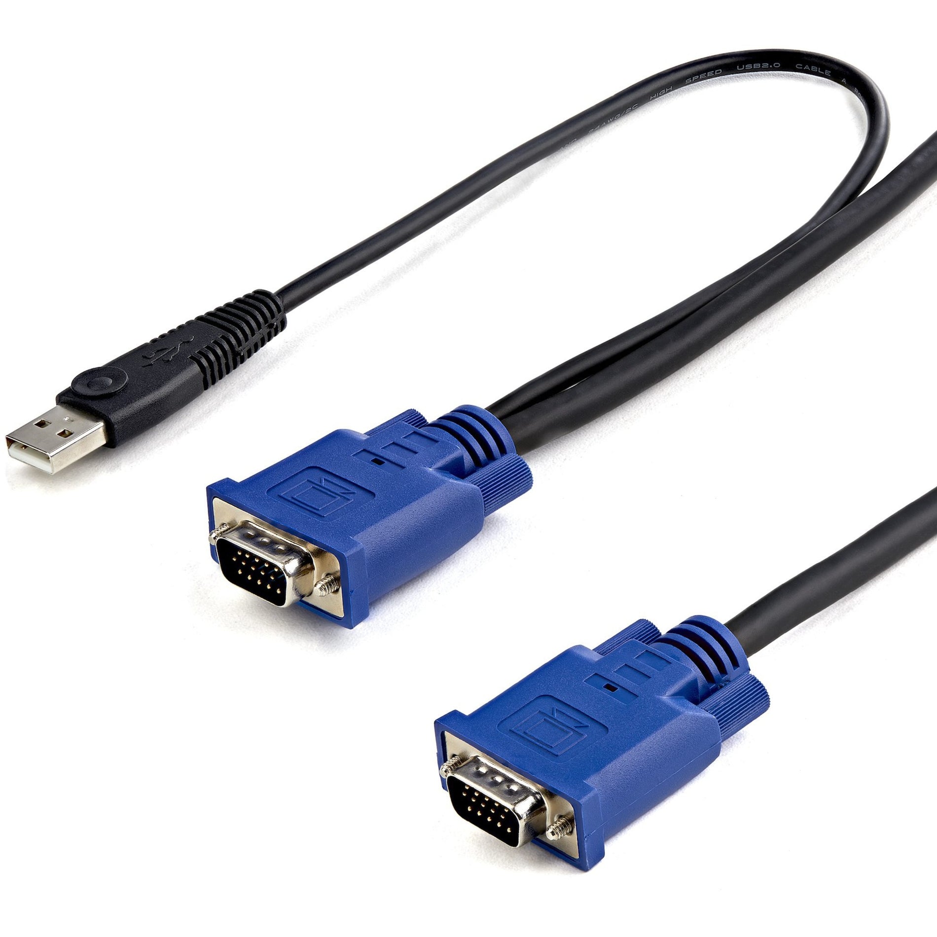 StarTech.com SVECONUS6 Ultra Thin USB KVM Cable, 6 ft, Tangle-free, Black