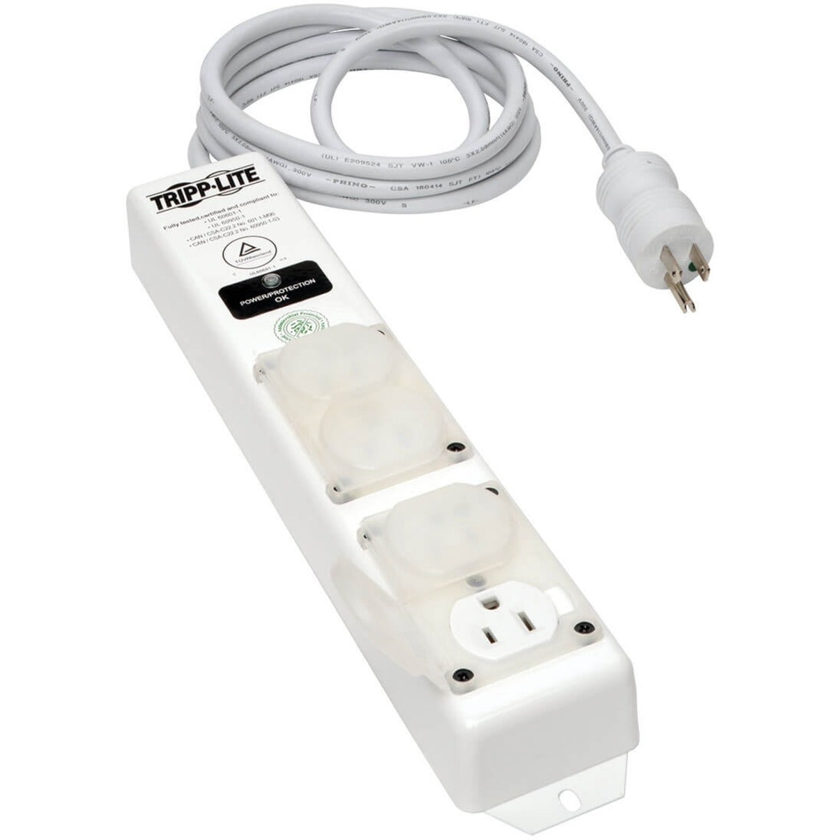 Tripp Lite SPS415HGULTRA Surge Suppressor, 4-Outlets Hospital Grade, Approved for use in Patient-Care Areas, Rugged all-metal housing