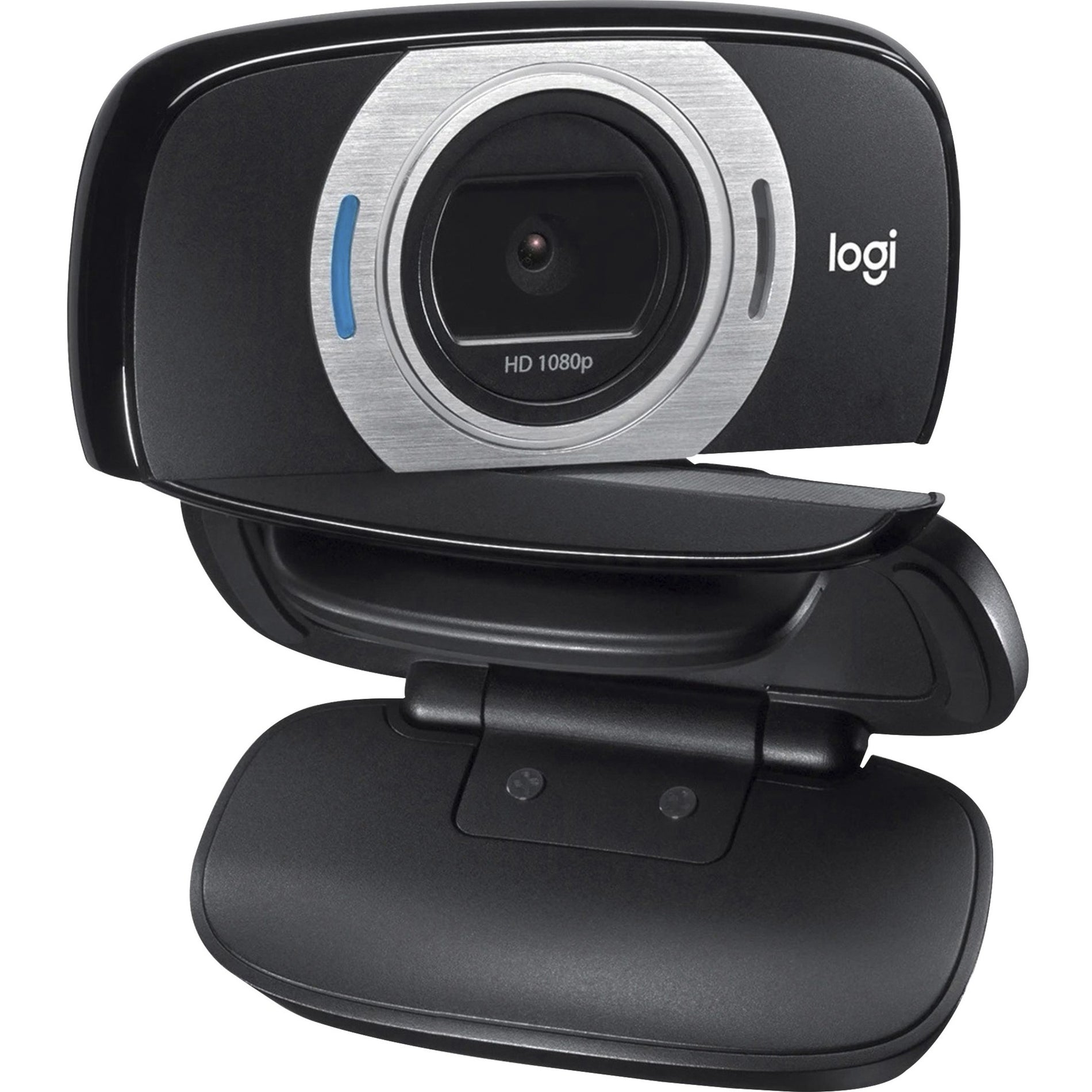 Logitech 960-000733 C615 1080P HD Webcam, Fold-and-Go, Black