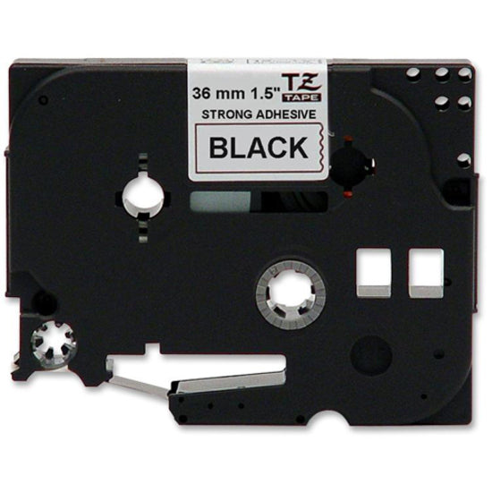 Brother TZE-S261 Extra Strength Adhesive Tze Tape, Laminated, 1-1/2", Black/White