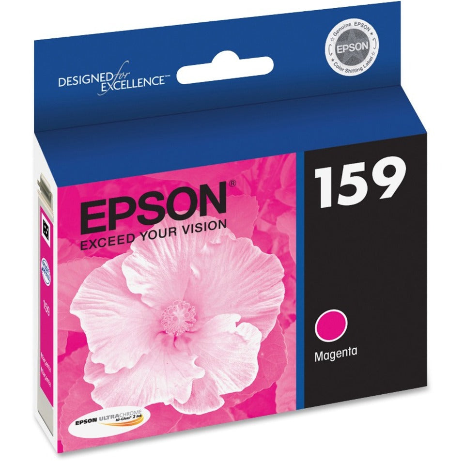 Epson T159320 159 UltraChrome Hi-Gloss 2 Ink Cartridge, Magenta for Epson Stylus Photo R2000 Ink Jet Printer