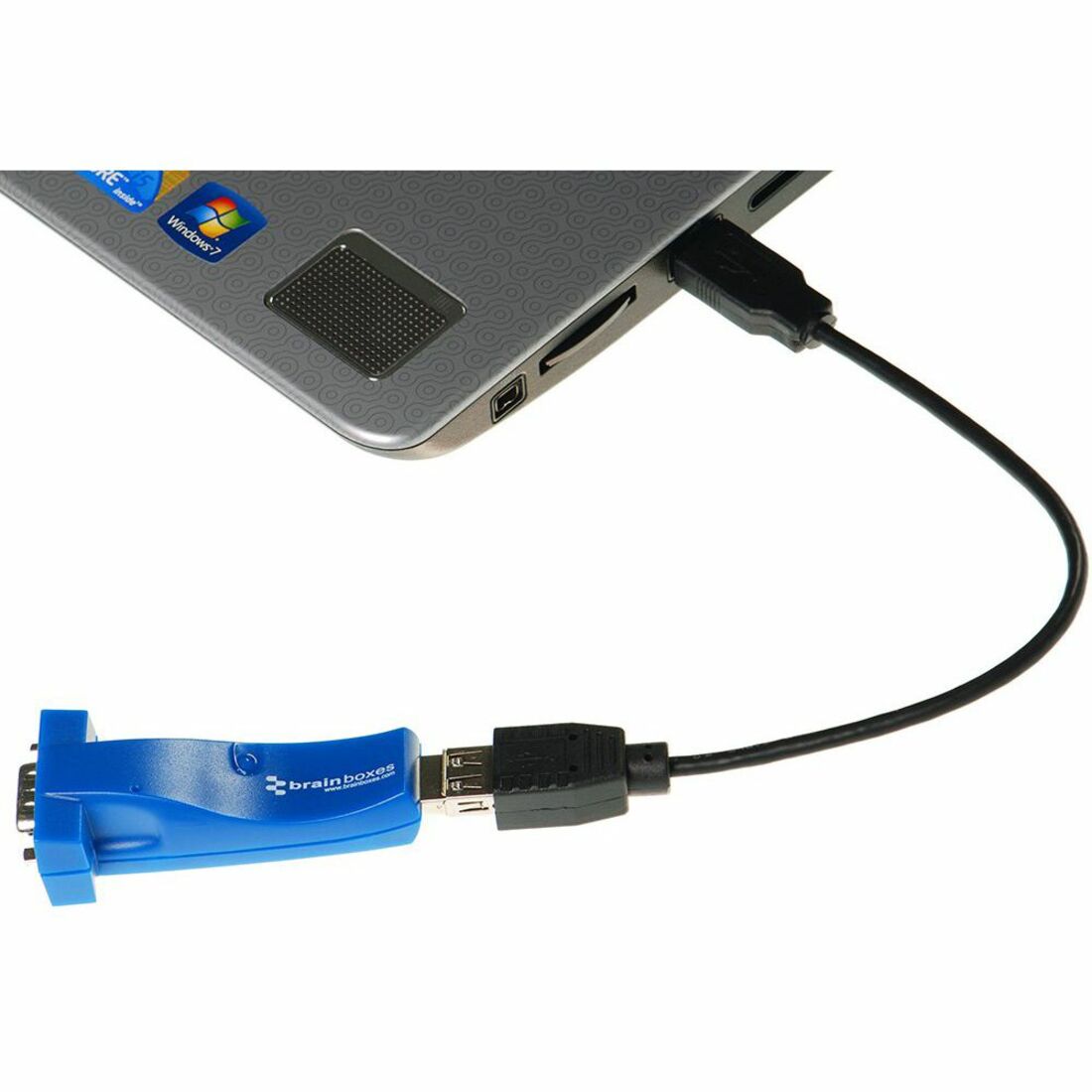 Brainboxes US-101-X100C 1 Port RS232 USB to Serial Adapter, Data Transfer Adapter