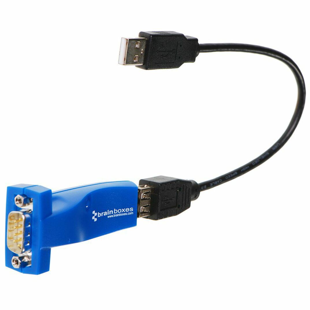 Brainboxes US-101-X100C 1 Port RS232 USB to Serial Adapter, Data Transfer Adapter