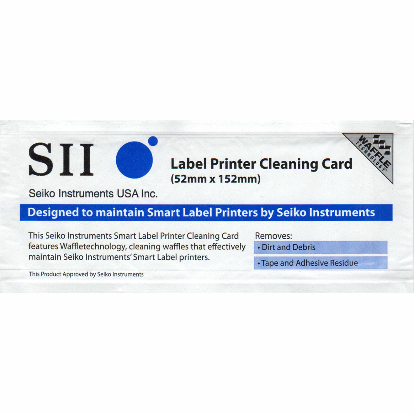 Seiko SLP-CLNCRD Cleaning Card for SLP Printers - Keep Your Printer Running Smoothly
