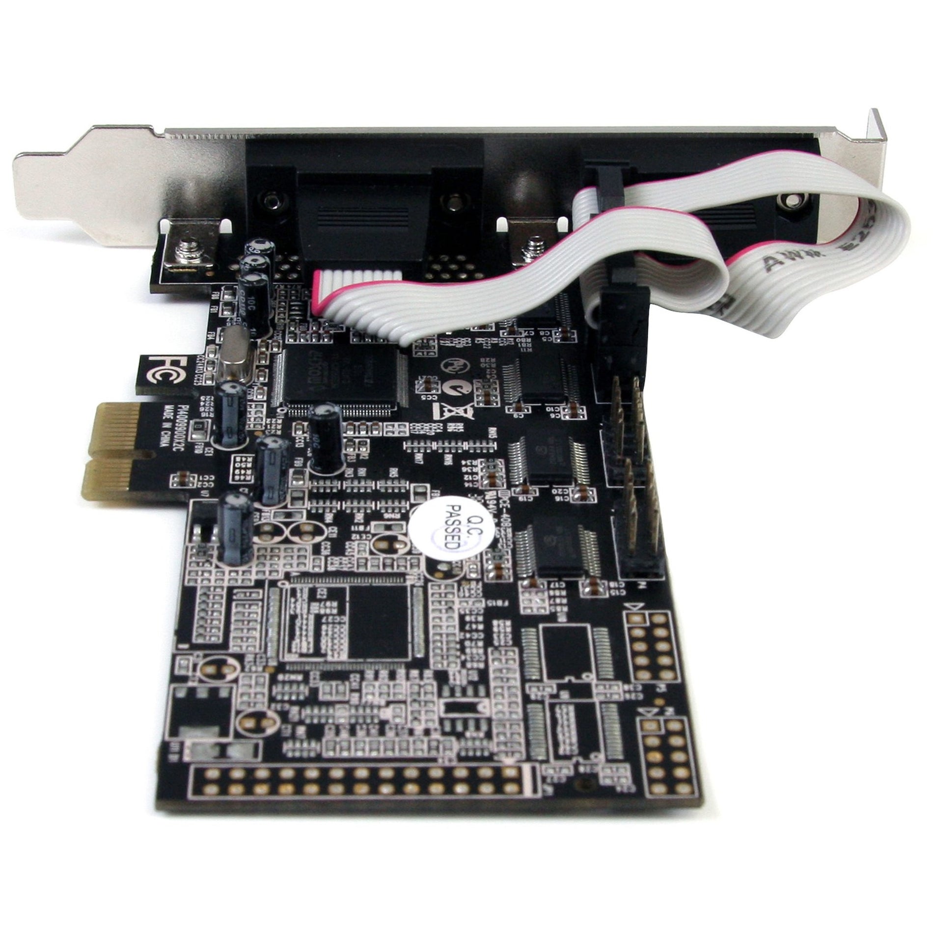 StarTech.com PEX4S553 4 Port Native PCI Express RS232 Serial Adapter Card with 16550 UART, High-Speed Data Transfer for PC