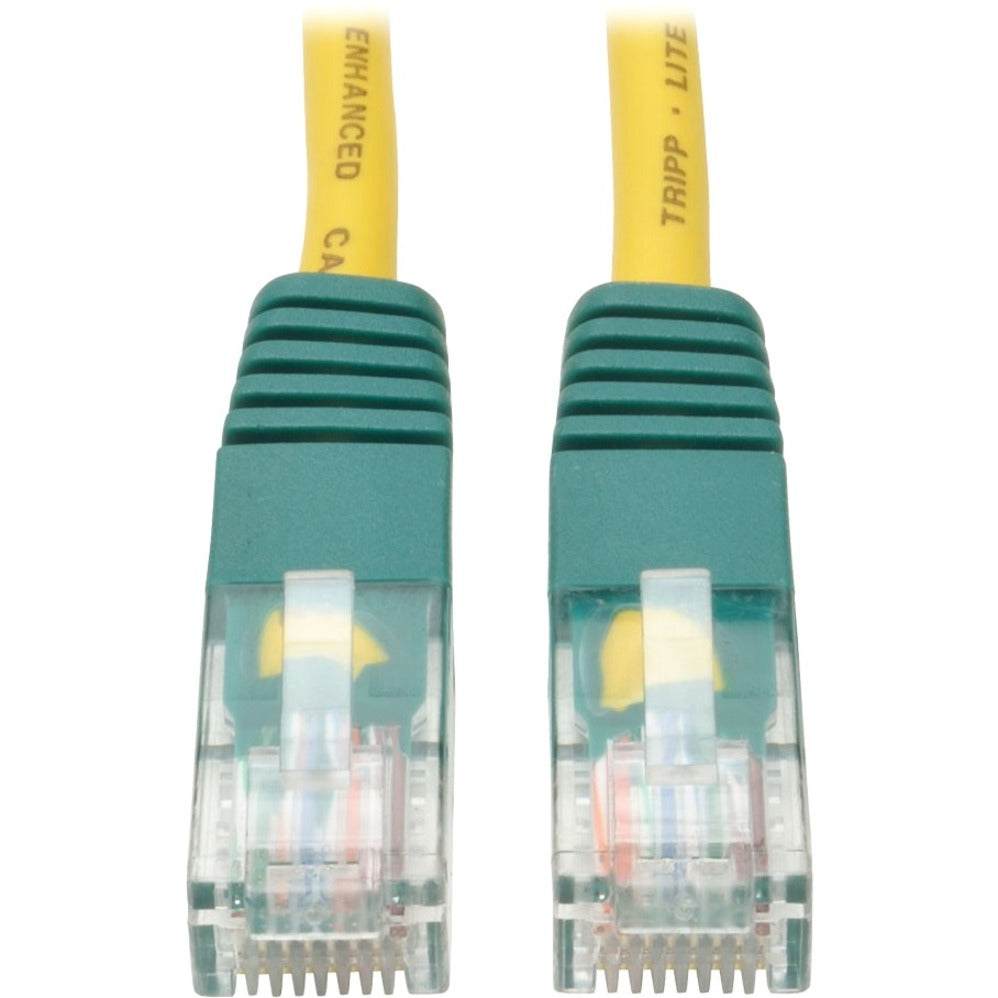 Tripp Lite N010-010-YW Cat5e UTP Patch Cable, 10 ft, Molded Cross-over Cable, Yellow