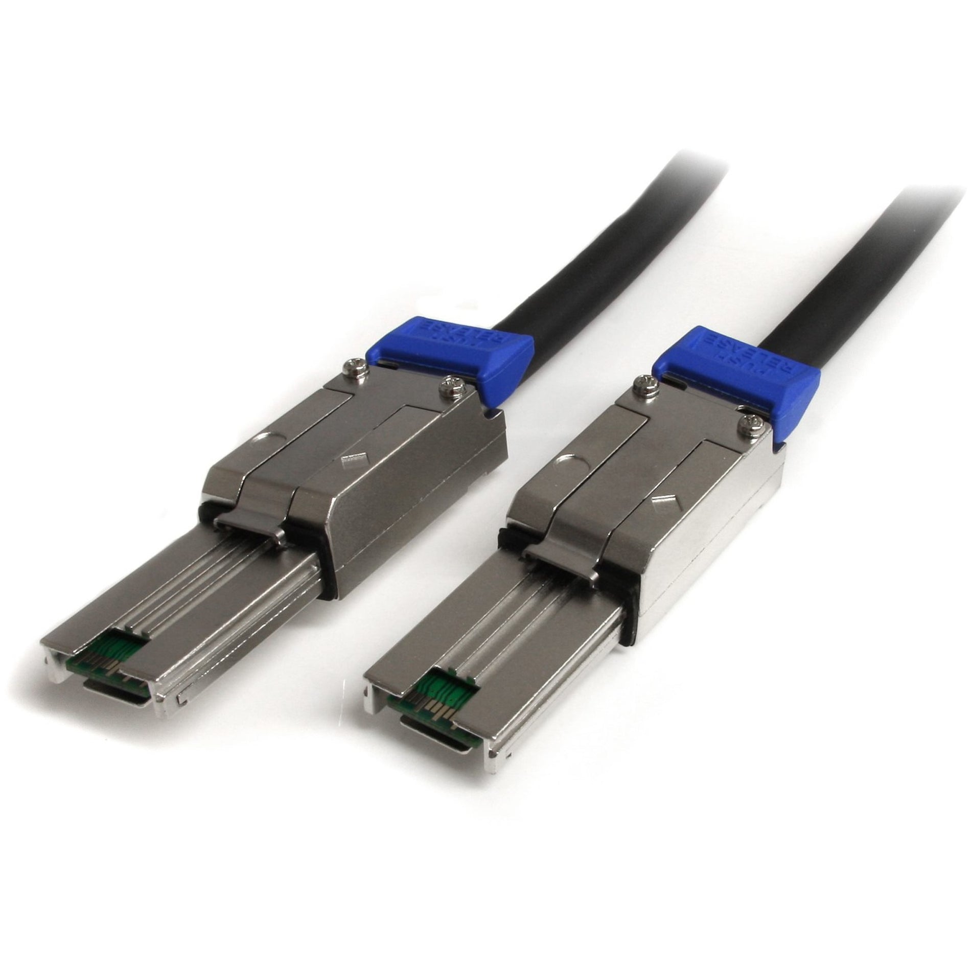 StarTech.com ISAS88881 1m External Mini SAS Cable - High-Speed Data Transfer, Latching Connector, 6 Gbit/s, Copper Conductor, Shielded, SAS Compatible