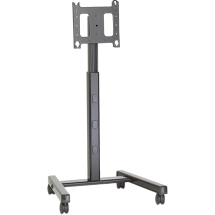 InFocus INF-MOBCART Mobile Cart, Height Adjustable Display Stand with Locking Wheels, Tilt, and Cable Management