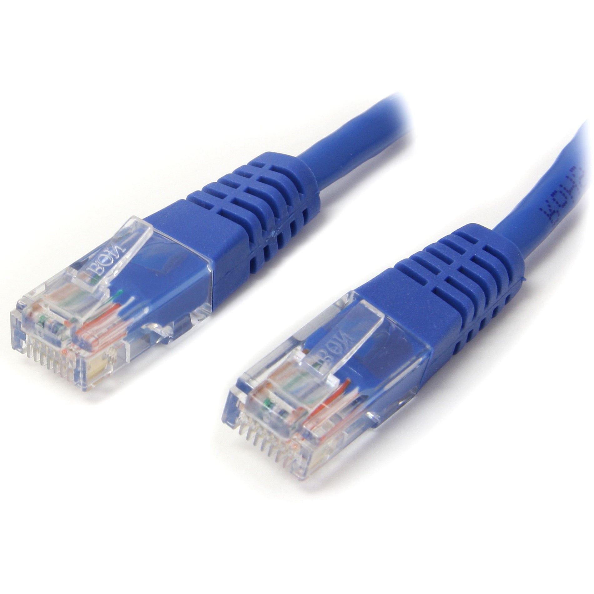 StarTech.com M45PATCH7BL 7ft Blue Molded Cat5e UTP Patch Cable, Lifetime Warranty, 50-Micron Gold Connectors