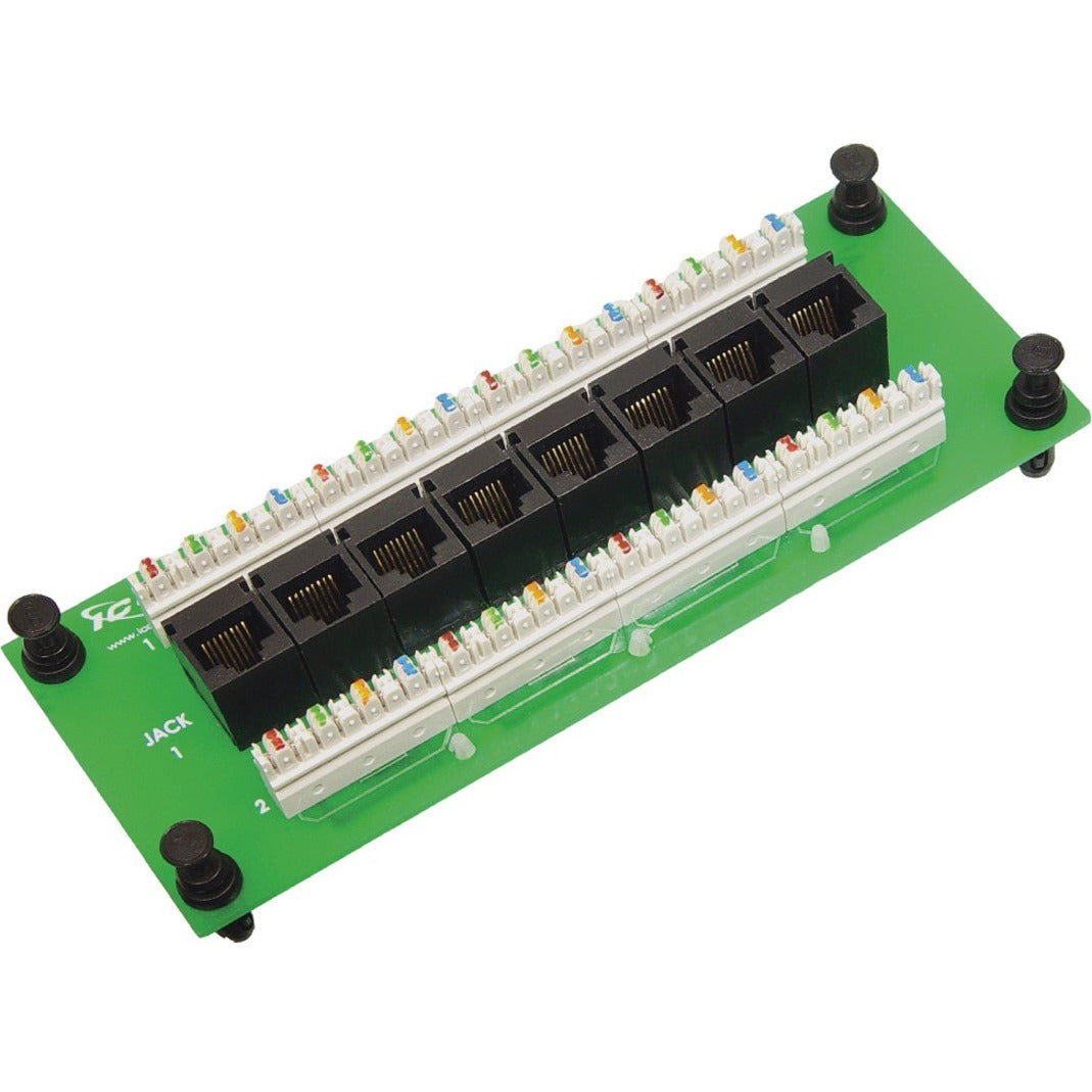 ICC ICRESDPB3C Compact Module, CAT 6 Data, 8-Port Network Patch Panel