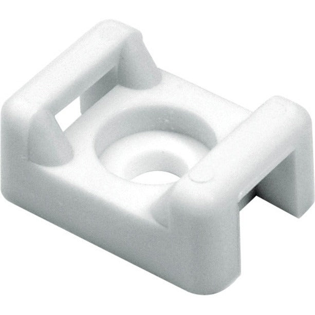 HellermannTyton CTM210C2 Cable Tie Anchor Mount, Environmentally Friendly, White, Pack of 100