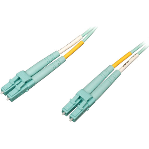 Tripp Lite N820-10M-OM4 Fiber Optic Duplex Patch Cable, 32.80 ft, Multi-mode, Aqua