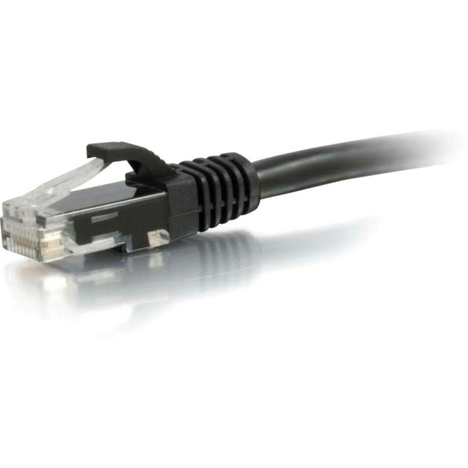 C2G 22011 15ft Cat5e Unshielded Ethernet Cable, Snagless, Black