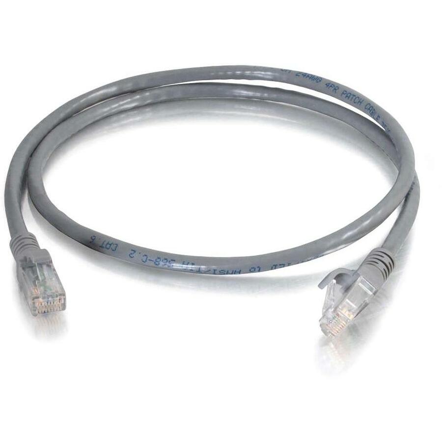 C2G 10302 3ft Cat6 Ethernet Patch Cable, Snagless, Gray