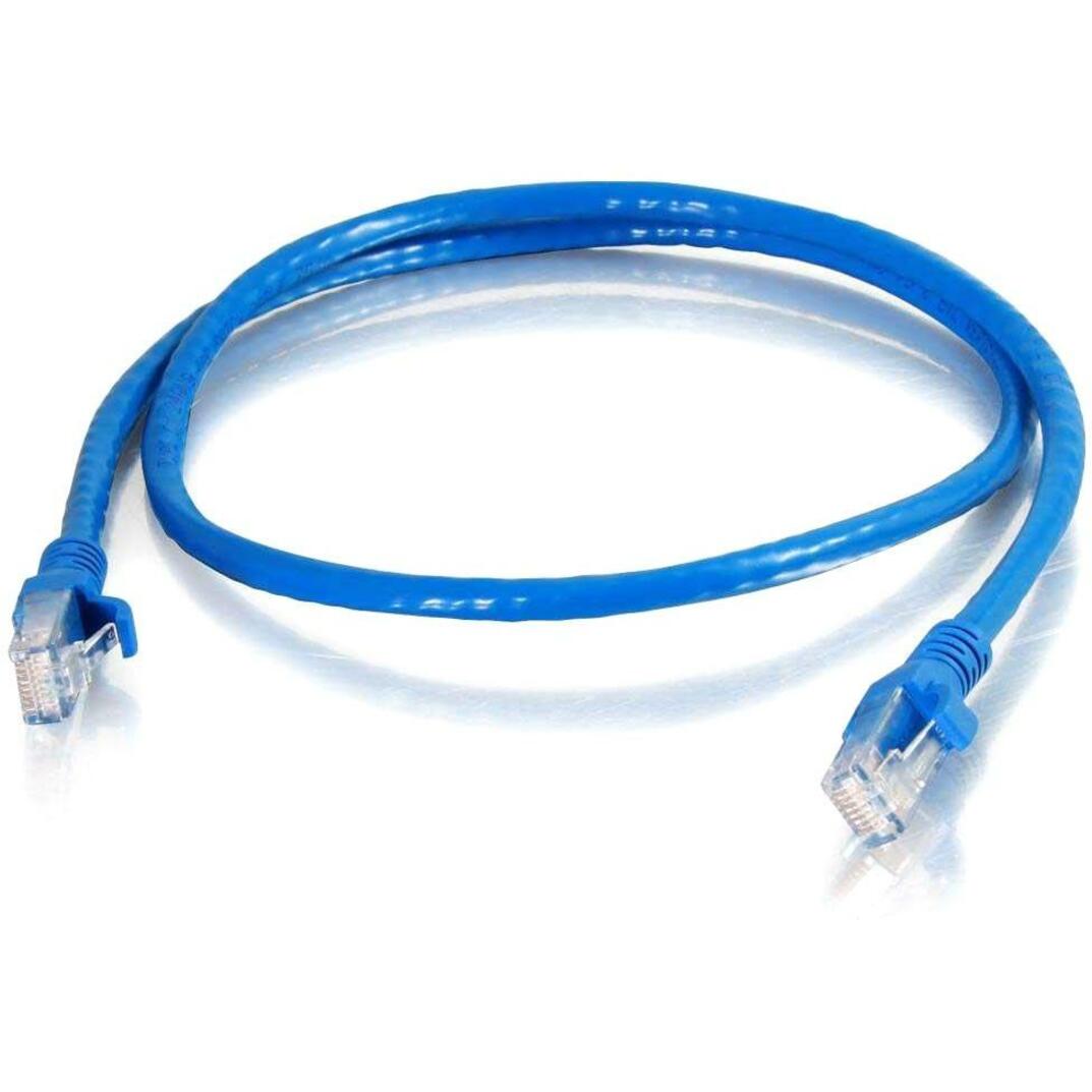 C2G 10313 3 ft Cat6 Snagless Network Patch Cable, Blue, TAA Compliant
