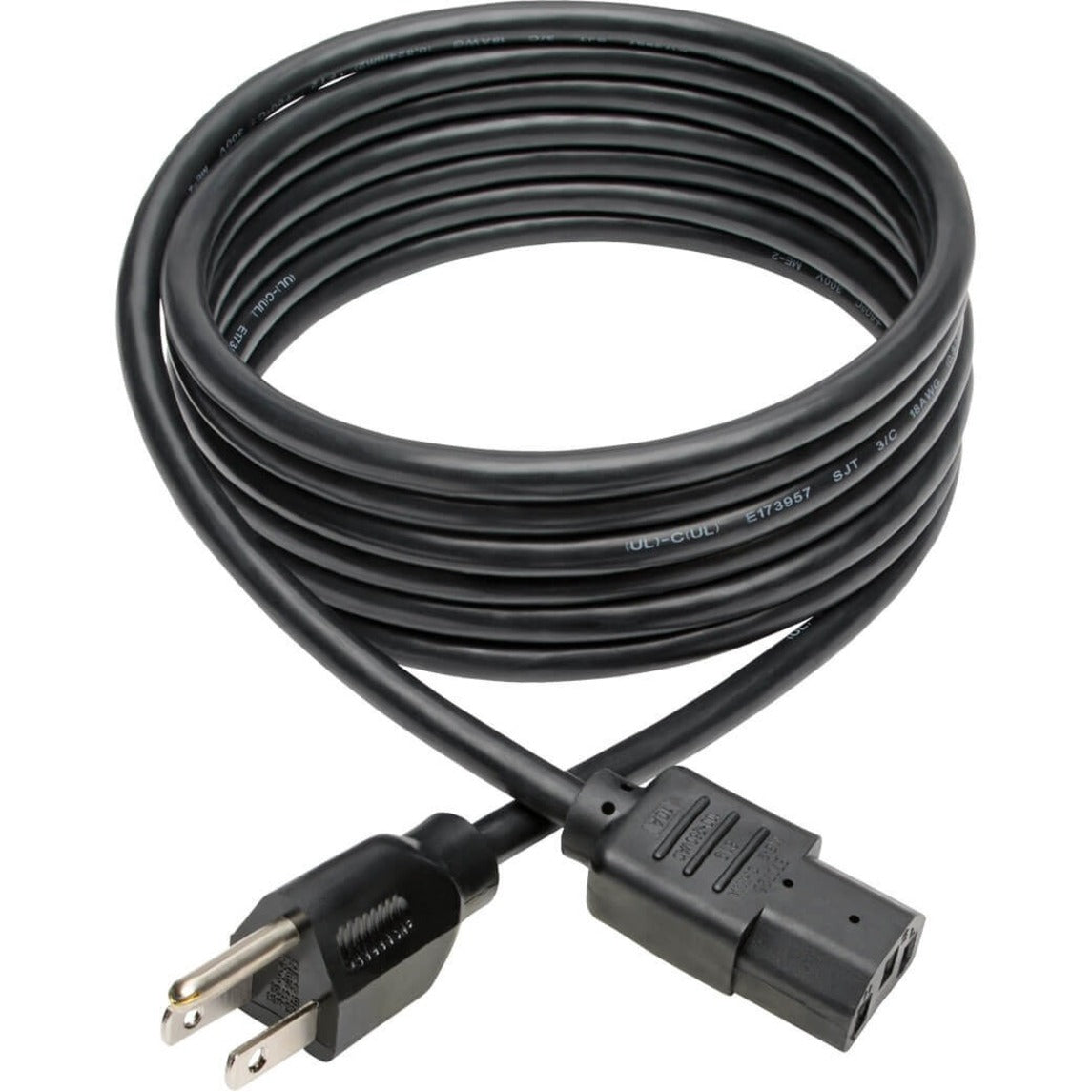 Tripp Lite P006-010 Standard Power Cord, 10 ft, 125V AC, 10A, Black