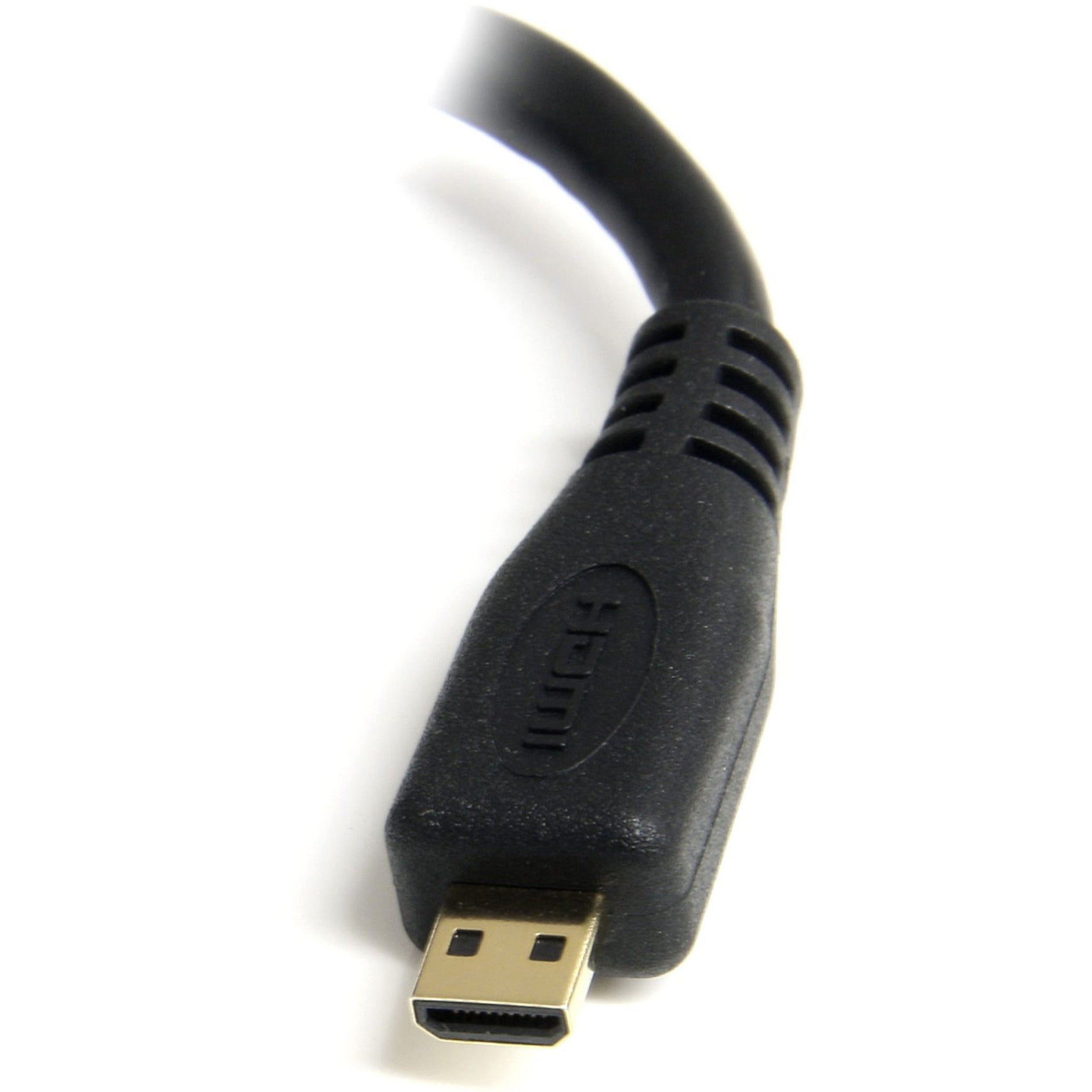 StarTech.com HDADFM5IN 5in High Speed HDMI Adapter Cable - HDMI to HDMI Micro - F/M, 10.2 Gbit/s Data Transfer Rate, 4096 x 2160 Supported Resolution