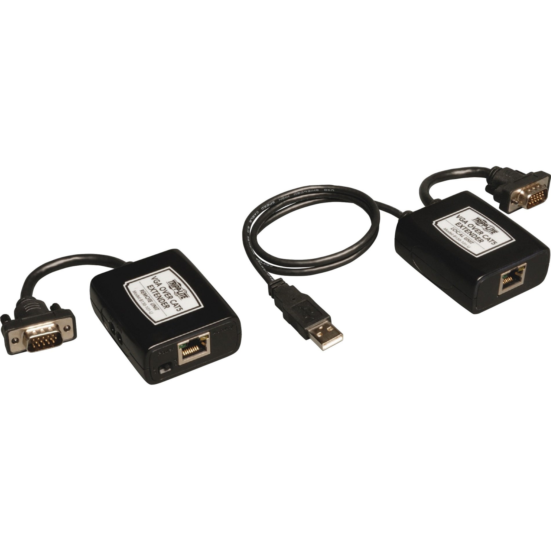 Tripp Lite B130-101-U Video Extender/Console, VGA over Cat5/Cat6, Transmitter/Receiver