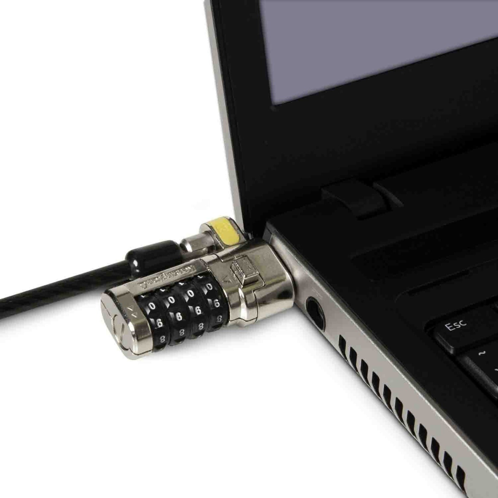 Kensington K64697US ClickSafe Combination Laptop Lock, 6 ft Cable Length, 4-wheel Lock Configuration