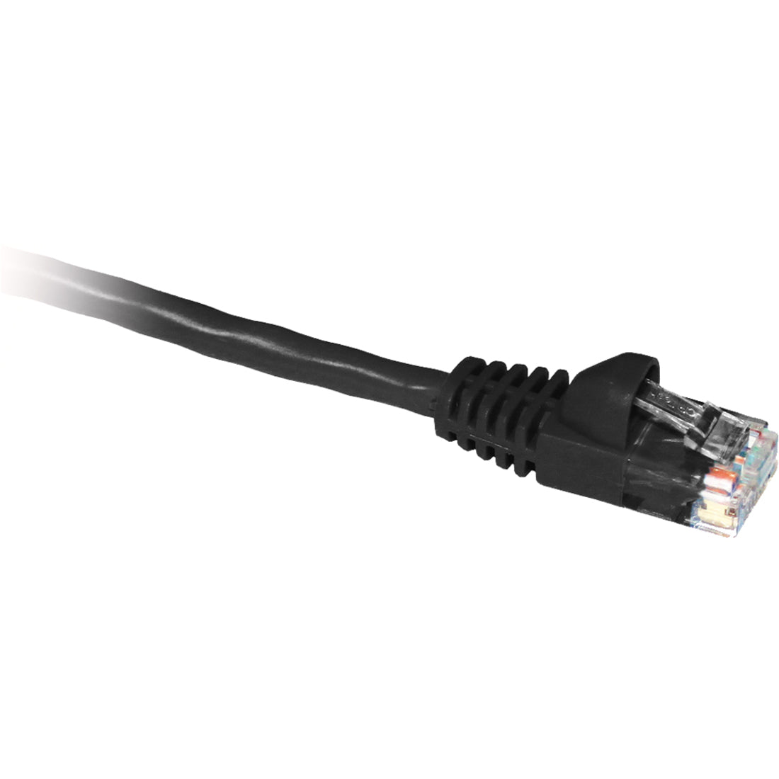 ClearLinks C5E-BK-10-M Cat.5e UTP Patch Cable, 10 ft, Molded Snagless, Black