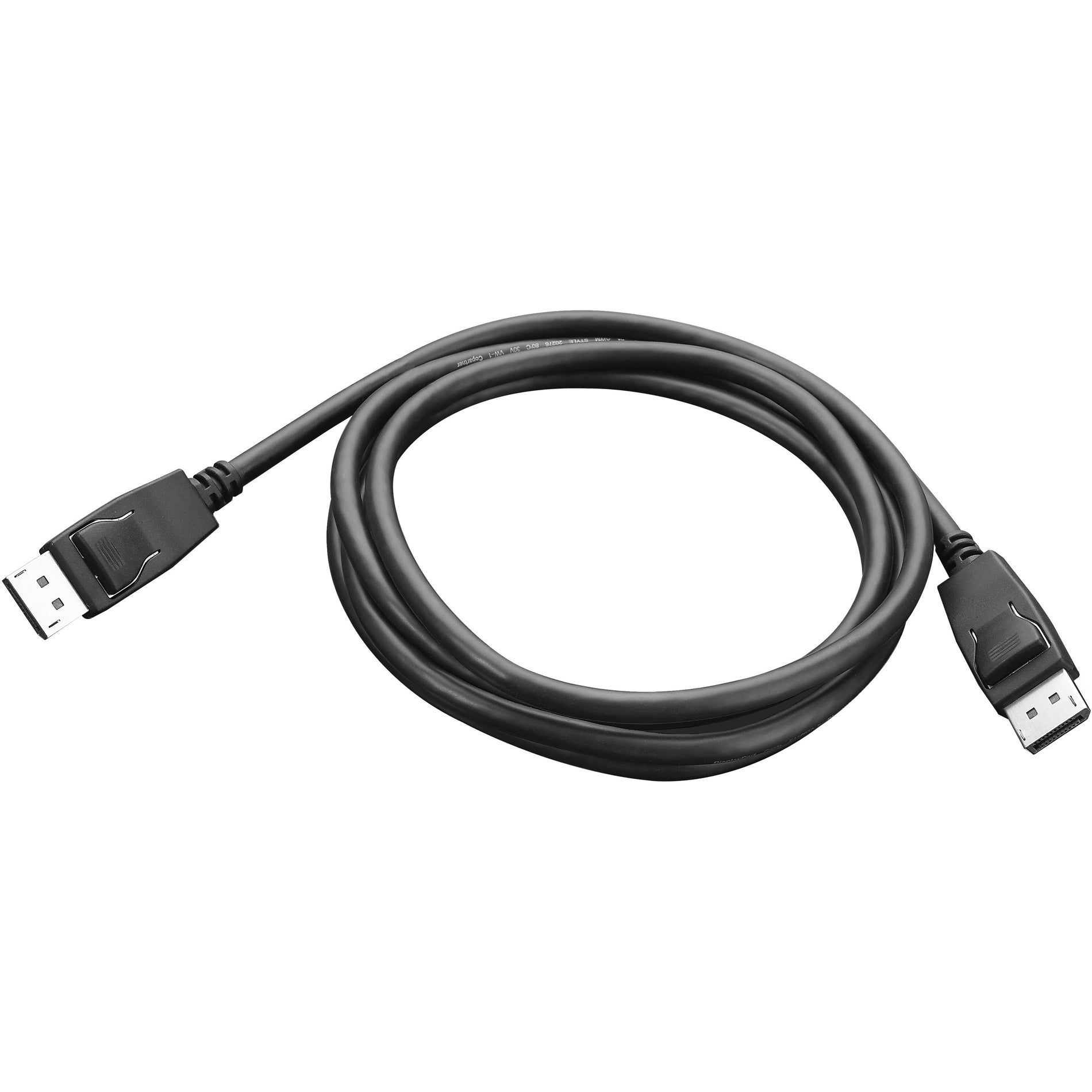 Lenovo 0A36537 DisplayPort Cable, 6 ft, Copper Conductor, Black