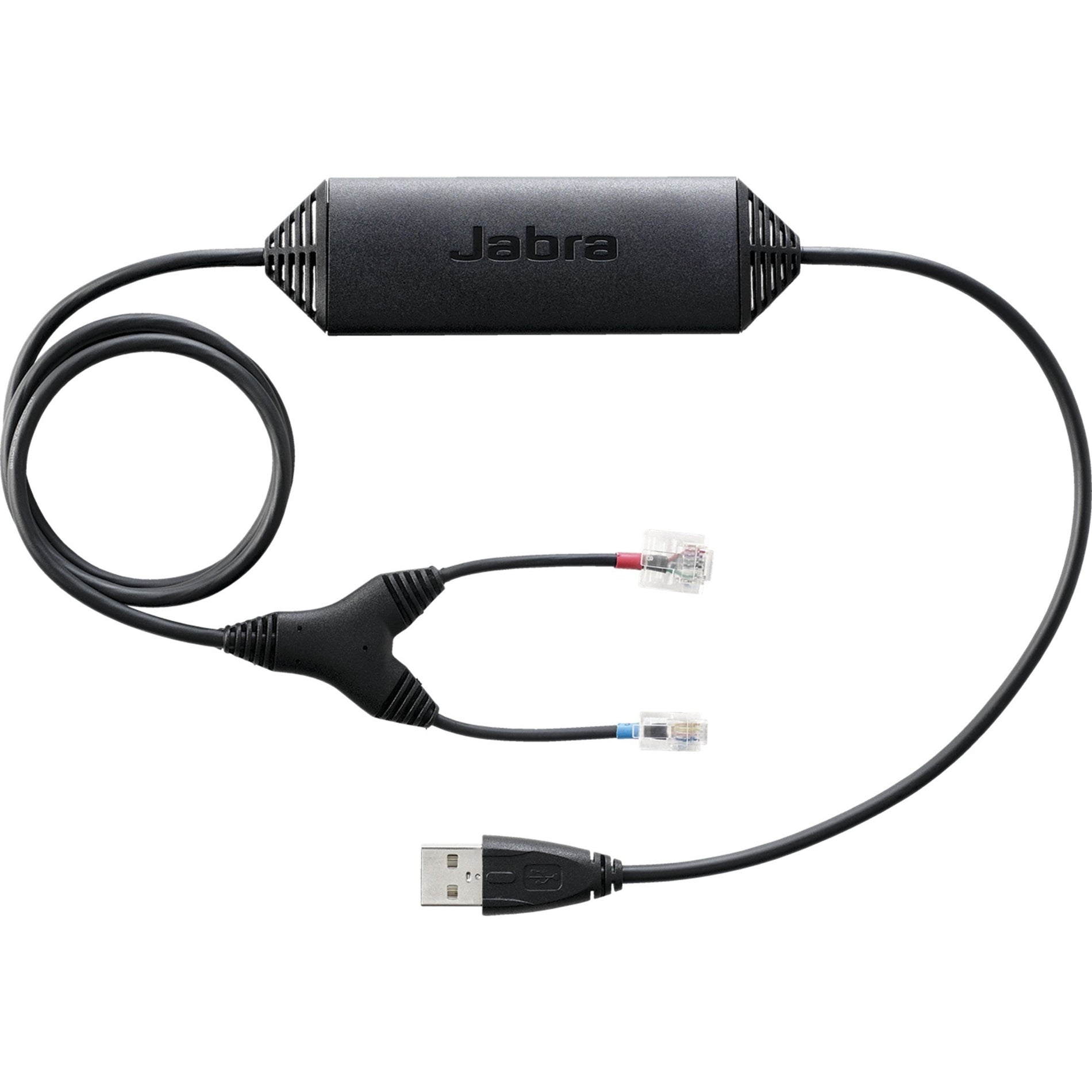 Jabra 14201-30 Electronic Hook Switch USB Microphone, Volume Control, One Touch Call Answer