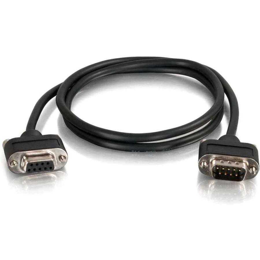C2G 15ft CMG-Rated DB9 Low Profile Null Modem M-F (52187)
