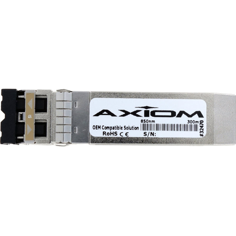 Axiom 10GB-SR-SFPP-AX 10GBASE-SR SFP+ Transceiver for Enterasys, LC Connector, Multi-mode Fiber Supported
