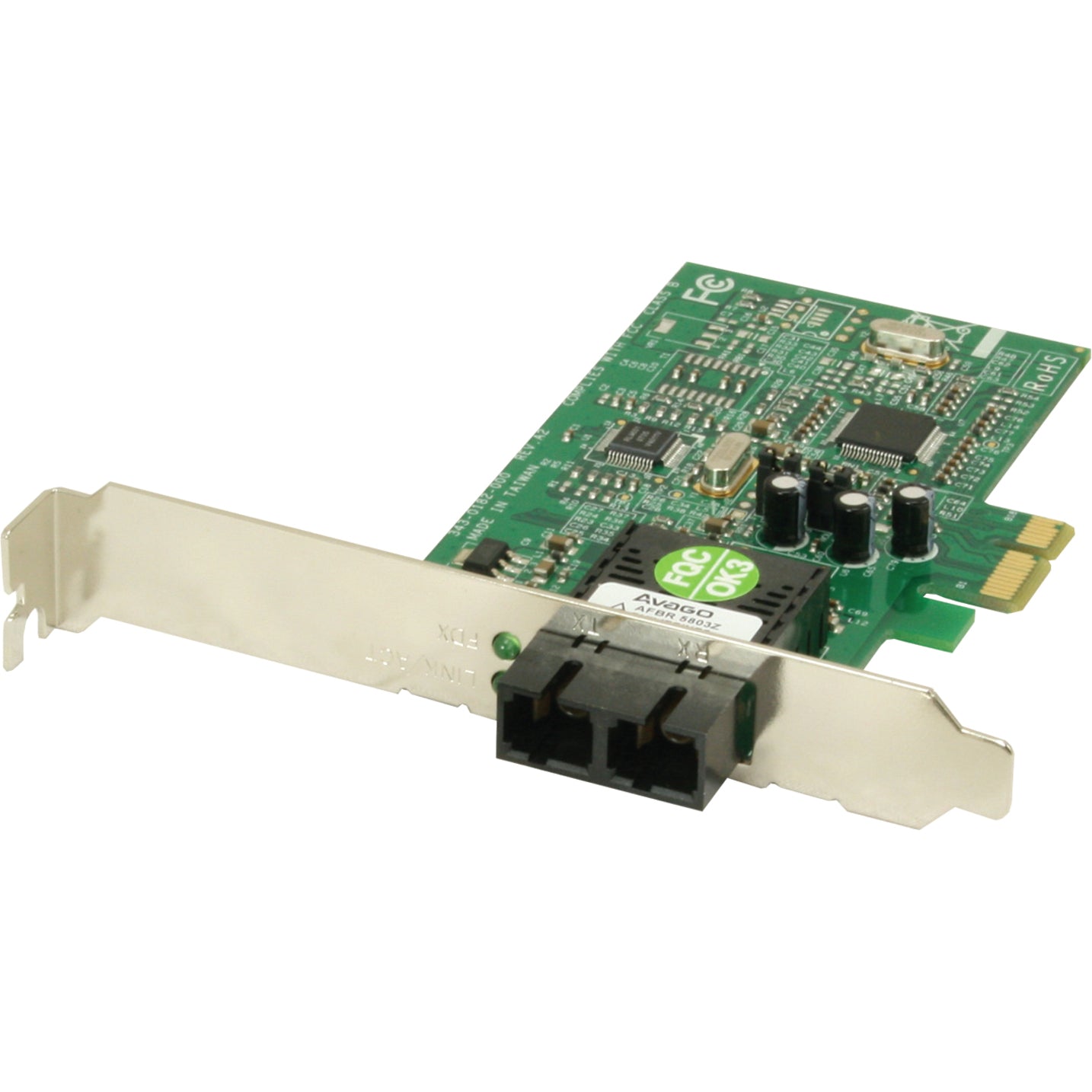 Transition Networks N-FXE-LC-02 Fast Ethernet Card, PCI Express x1, 100Base-FX