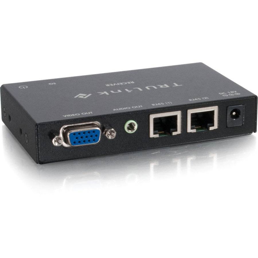 C2G 29368 TruLink Video Console, VGA+3.5mm Audio over Cat5 Box Receiver, 1920 x 1200 Resolution, 3 Year Warranty