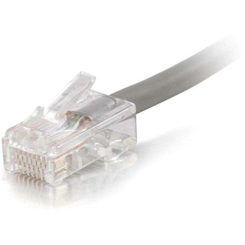 C2G 15235 50ft Cat5e Non-Booted Plenum UTP Network Patch Cable, Gray