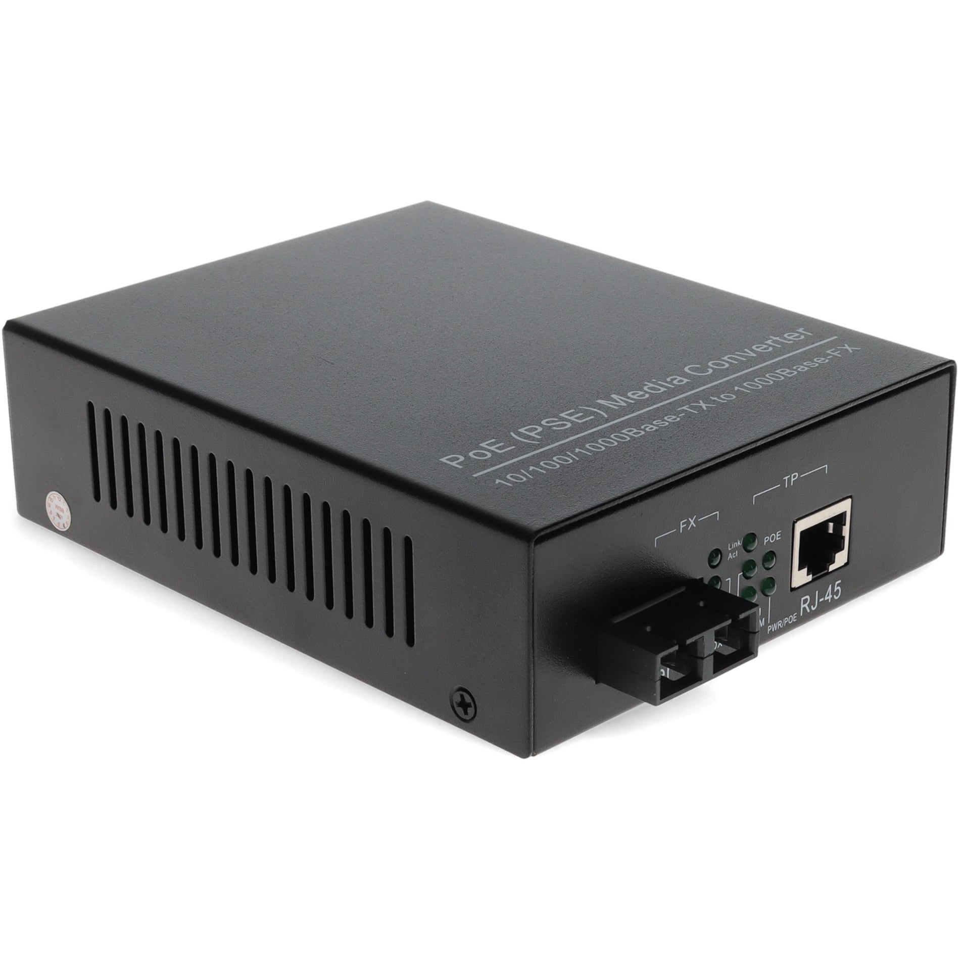 AddOn ADD-GMCP-LX-1SC 1000Base-TX To 1000Base-LX SC 1310nm 10km POE Media Converter, Single-mode Fiber, Gigabit Ethernet