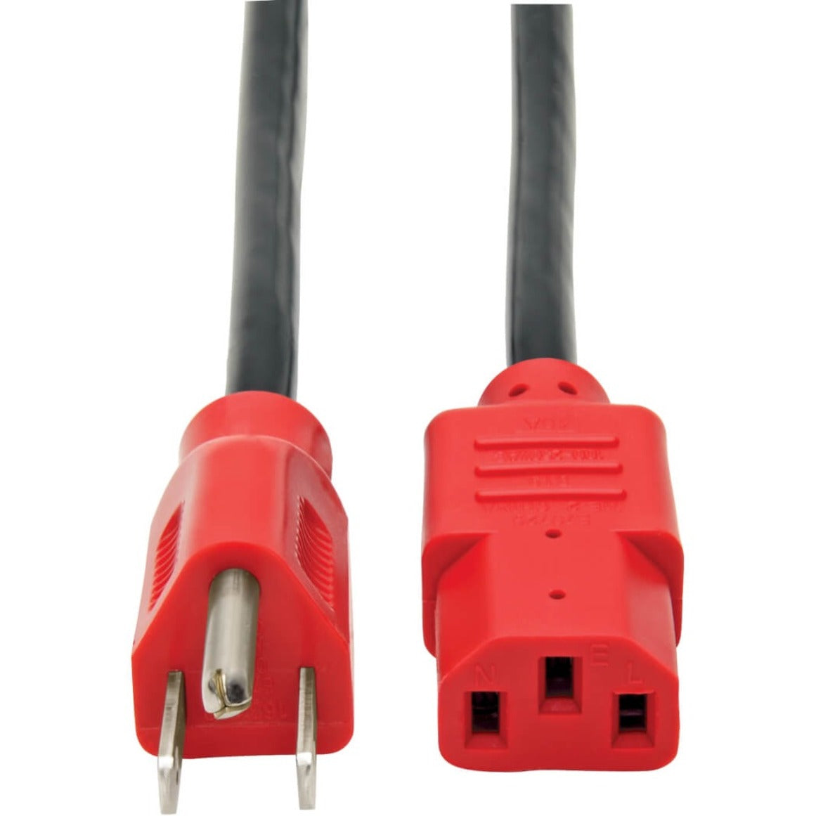Tripp Lite P006-004-RD Standard Power Cord, 4 ft, Red/Black