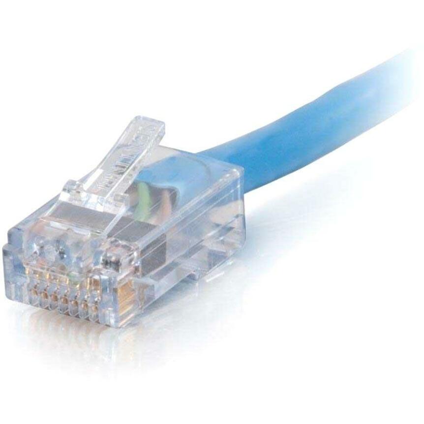 C2G 15285 25 ft Cat6 Non Booted Plenum UTP Unshielded Network Patch Cable, Blue