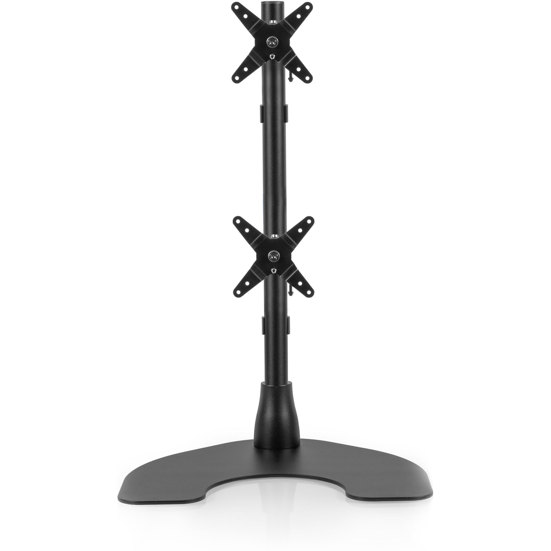 Ergotech 100-D28-B11 Vertical Dual Monitor Desk Stand, Mount 2 Monitors with Ease