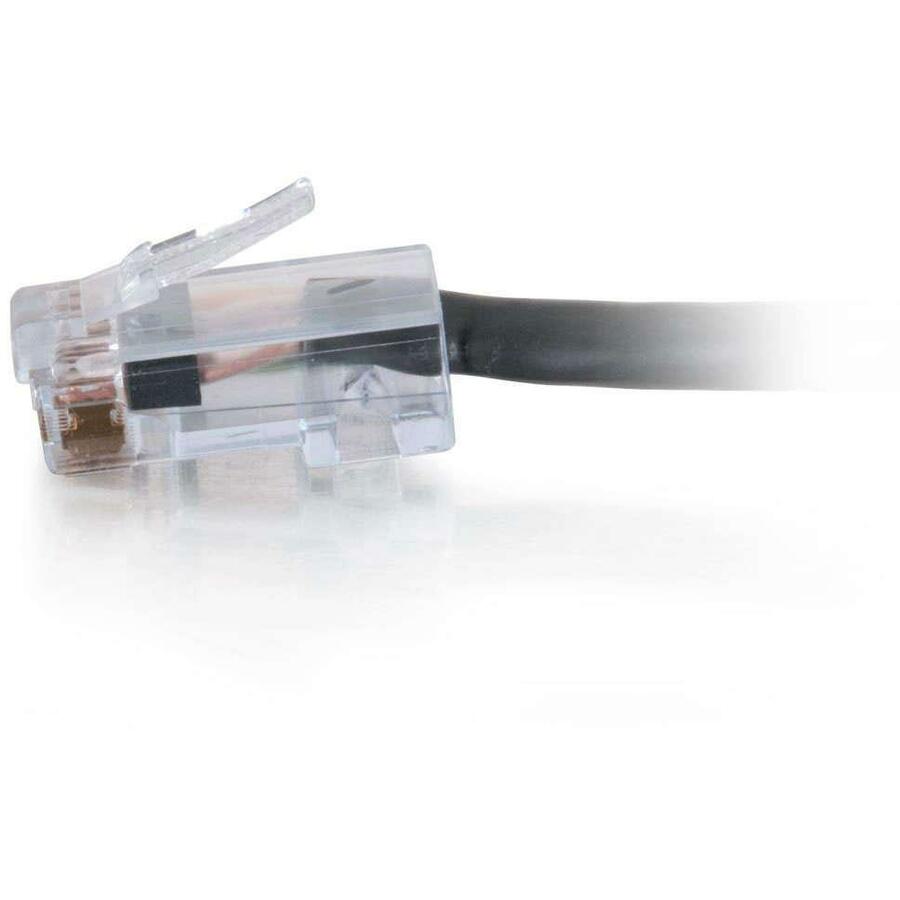 C2G-25ft Cat6 Non-Booted Network Patch Cable (Plenum-Rated) - Black (15299)