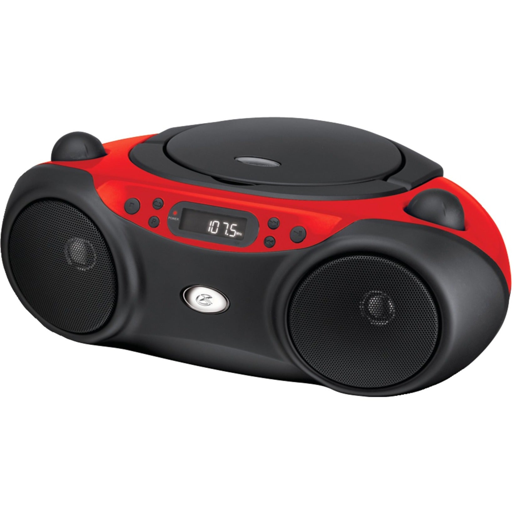 GPX BC232R Radio/CD Player Boombox, Red - CD-DA