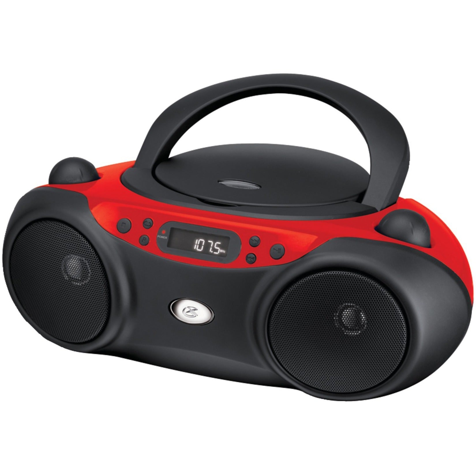 GPX BC232R Radio/CD Player Boombox, Red - CD-DA