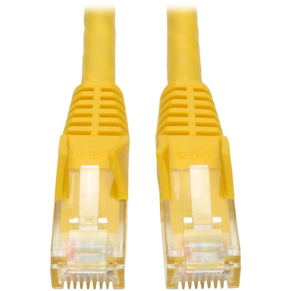 Tripp Lite N201-001-YW Gigabit Cat.6 UTP Patch Network Cable, 1 ft, Snagless, Yellow