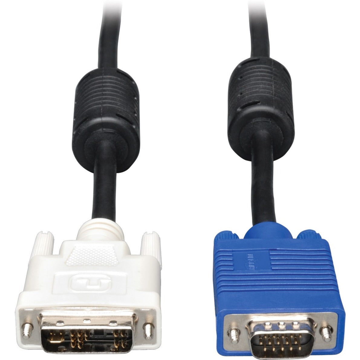 Tripp Lite P556-003 Coaxial DVI/VGA Cable, 3 ft, Molded, Strain Relief, EMI/RF Protection, Gold Plated Connectors