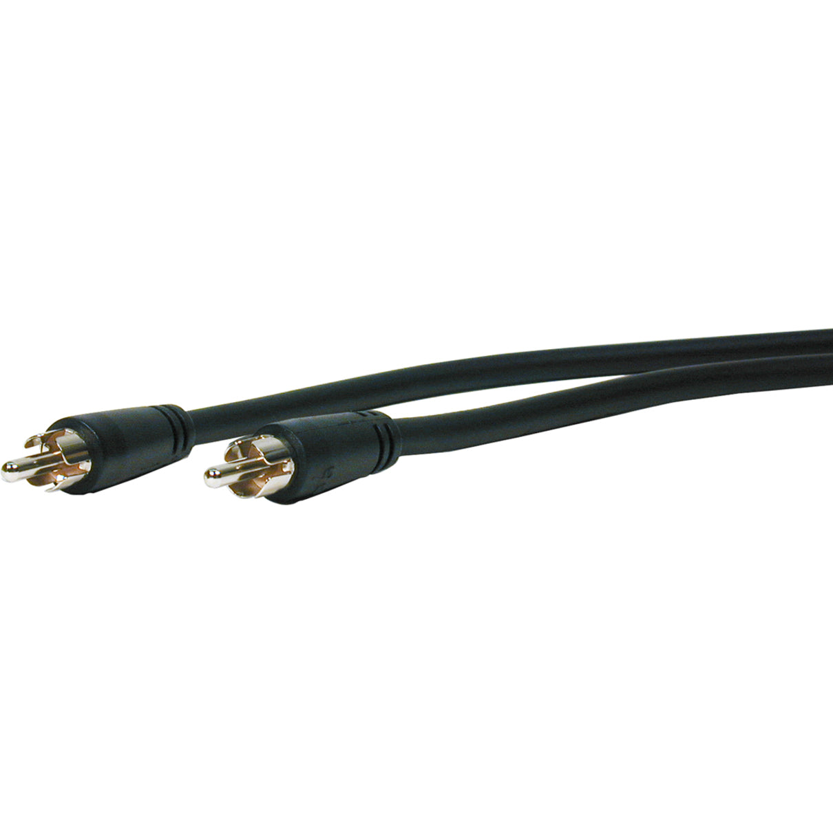 Comprehensive RCA-RCA-V-50ST Standard Series General Purpose RCA Video Cable 50ft, Molded, Stranded, Copper Conductor, Shielded, Xtraflex Jacket, Mist Black