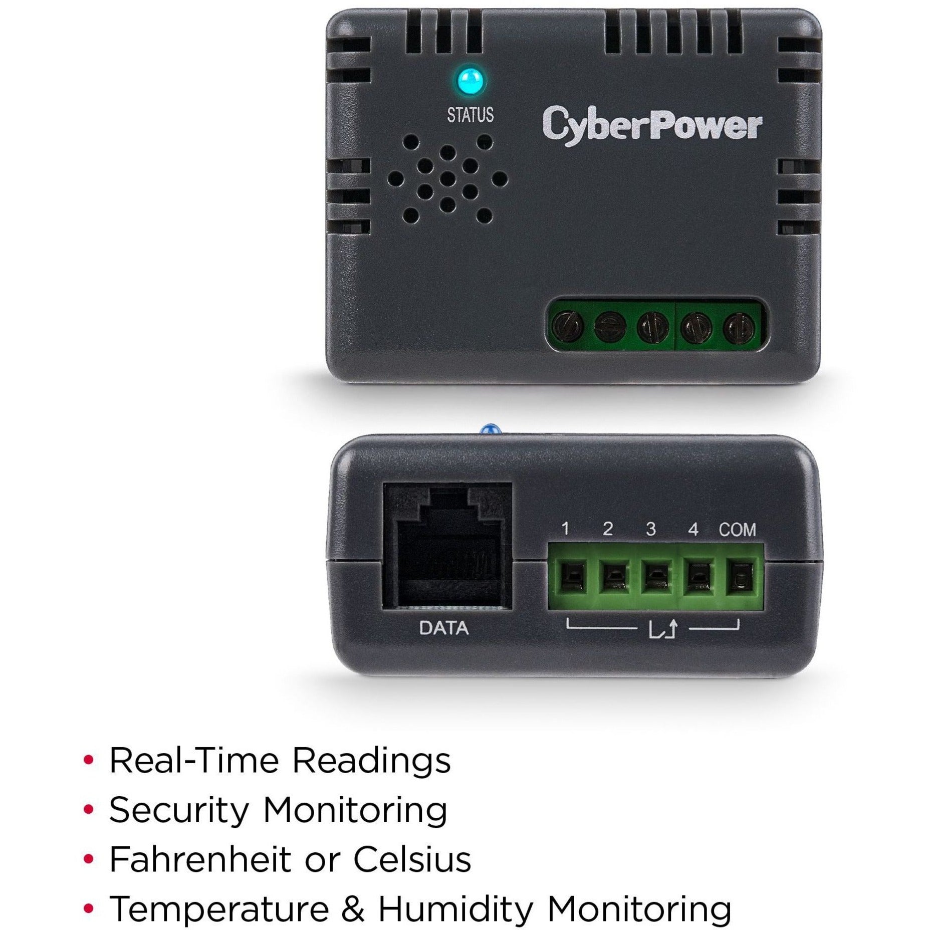 CyberPower ENVIROSENSOR Enviromental Sensor - Temperature & Humidity Monitoring, Remote Management and Configuration, Real-time Alerts