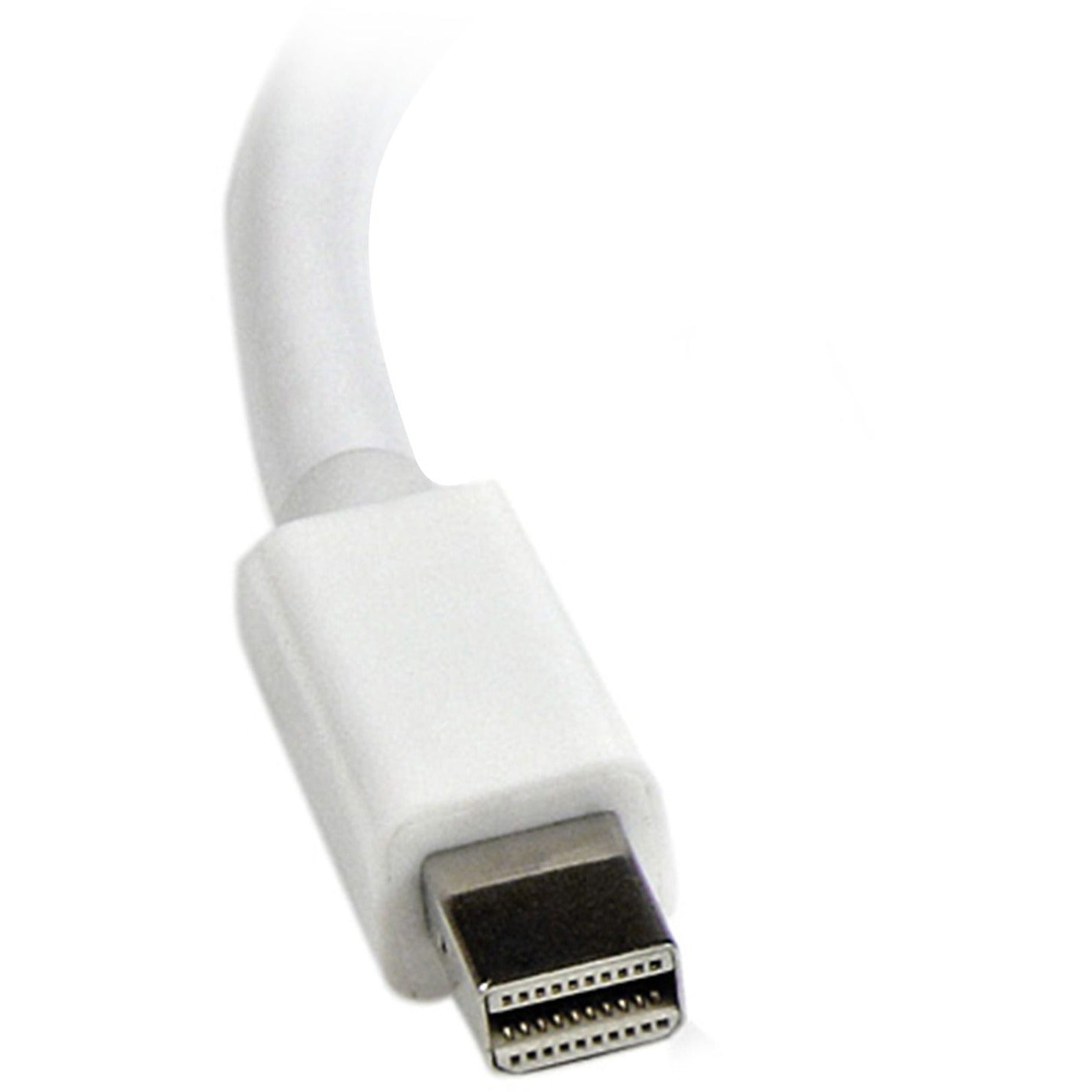 StarTech.com MDP2VGAW Mini DisplayPort to VGA Video Adapter Converter - White, Simple Plug and Play Solution