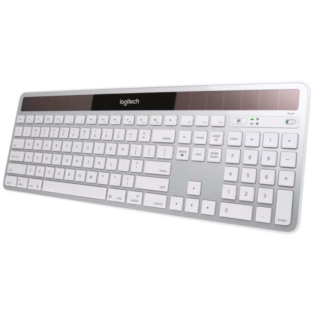 Logitech 920-003677 Wireless Solar Keyboard K750 for Mac, Slim, Rechargeable, Quiet Keys