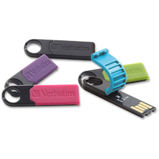 Verbatim 97764 16GB Micro Plus USB Flash Drive, Water Resistant, Dust Proof, Password Protection