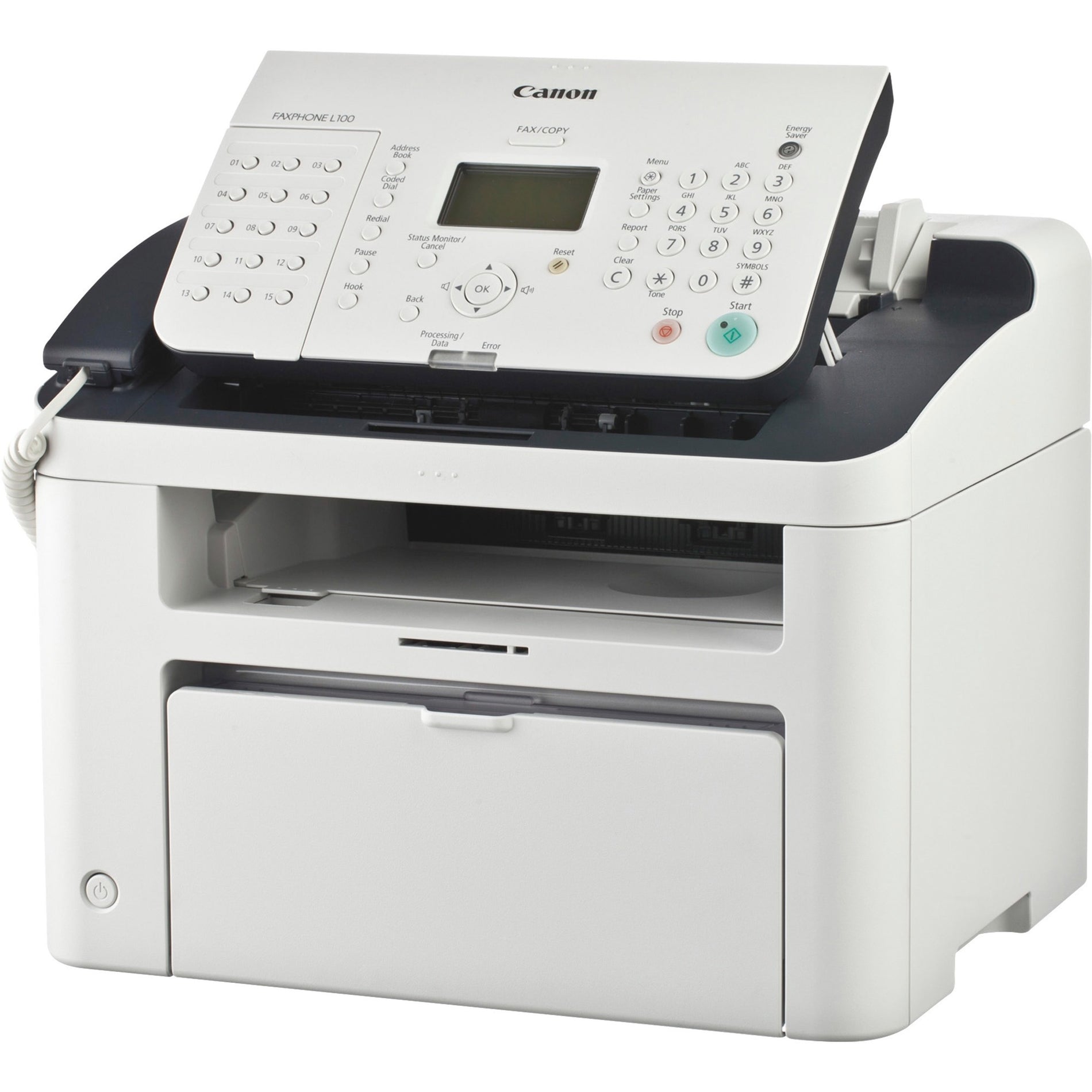 Canon 5258B001 FAXPHONE L100 Fax Machine, 19PPM, 512Sht Cap, Monochrome