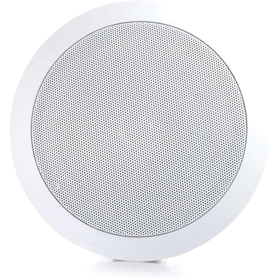 C2G 39904 6in Ceiling Speaker - White, 2-Way, 30W RMS Output Power, 8 Ohm Impedance