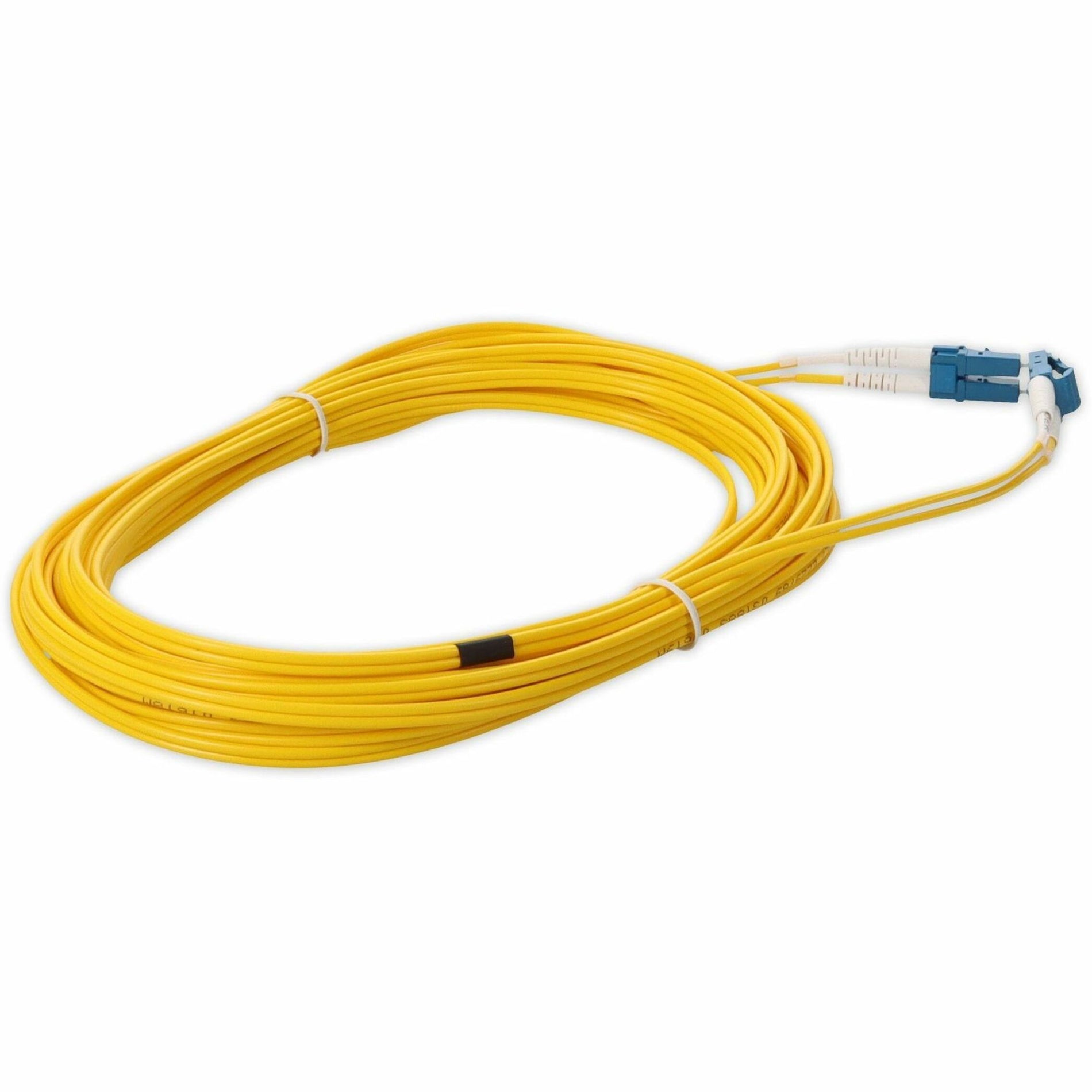AddOn ADD-LC-LC-5M9SMF 5m Single-Mode Fiber Optic Duplex LC/LC OS1 Yellow Patch Cable, Network Cable